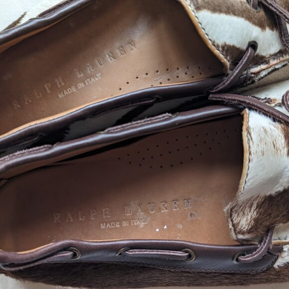 Ralph Lauren Calf Hair Animal Print driver Shoes Size 9 main image 5
